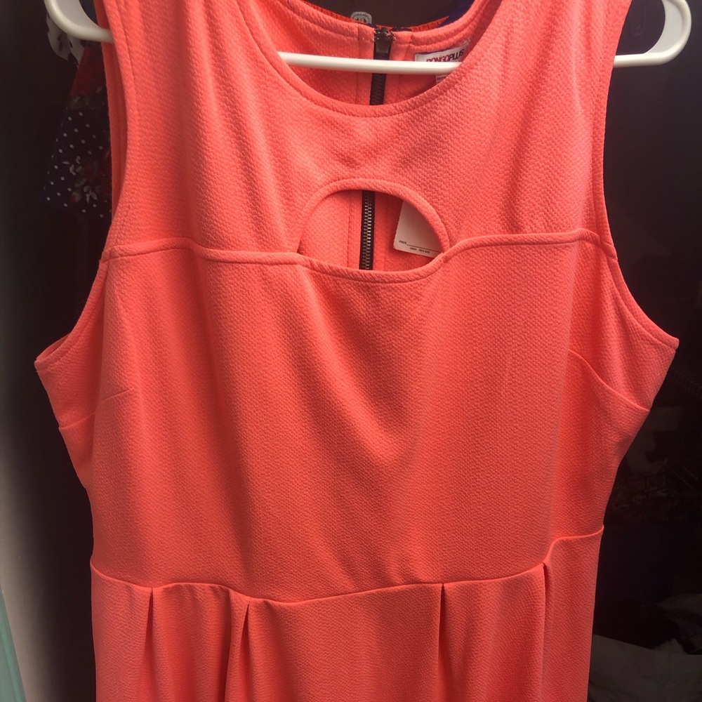Neon pink dress